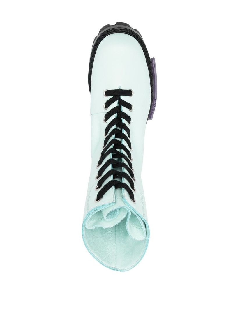 logo-print lace-up fastening boots 4