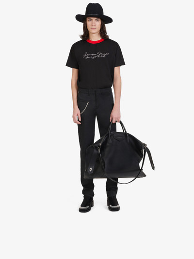 Givenchy Studio Homme embroidered t-shirt with band outlook