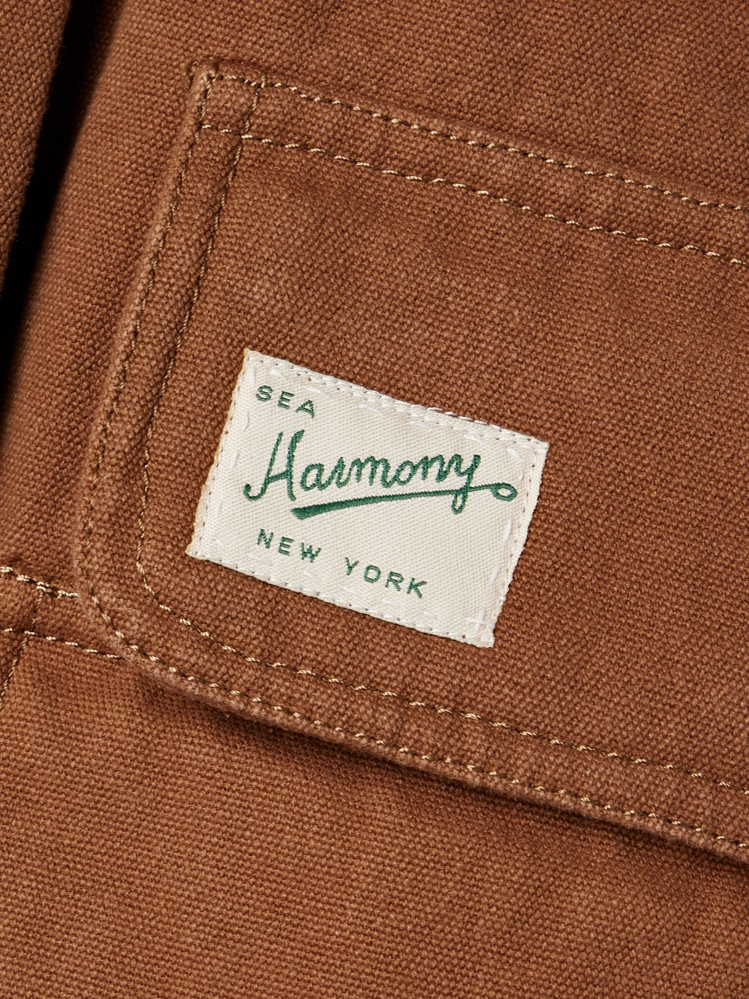 Carolyn cape-effect cotton-canvas jacket Camel - 4