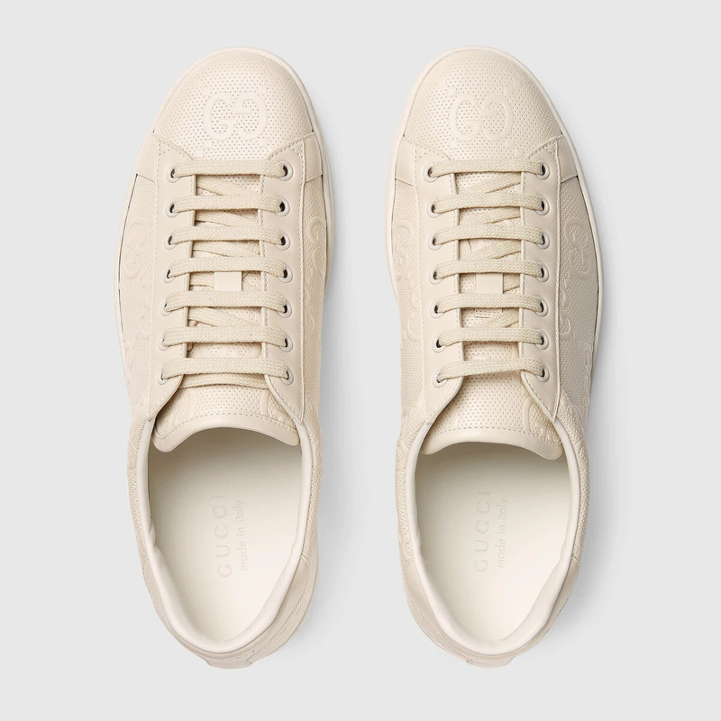 GUCCI Men's Ace GG embossed sneaker outlook