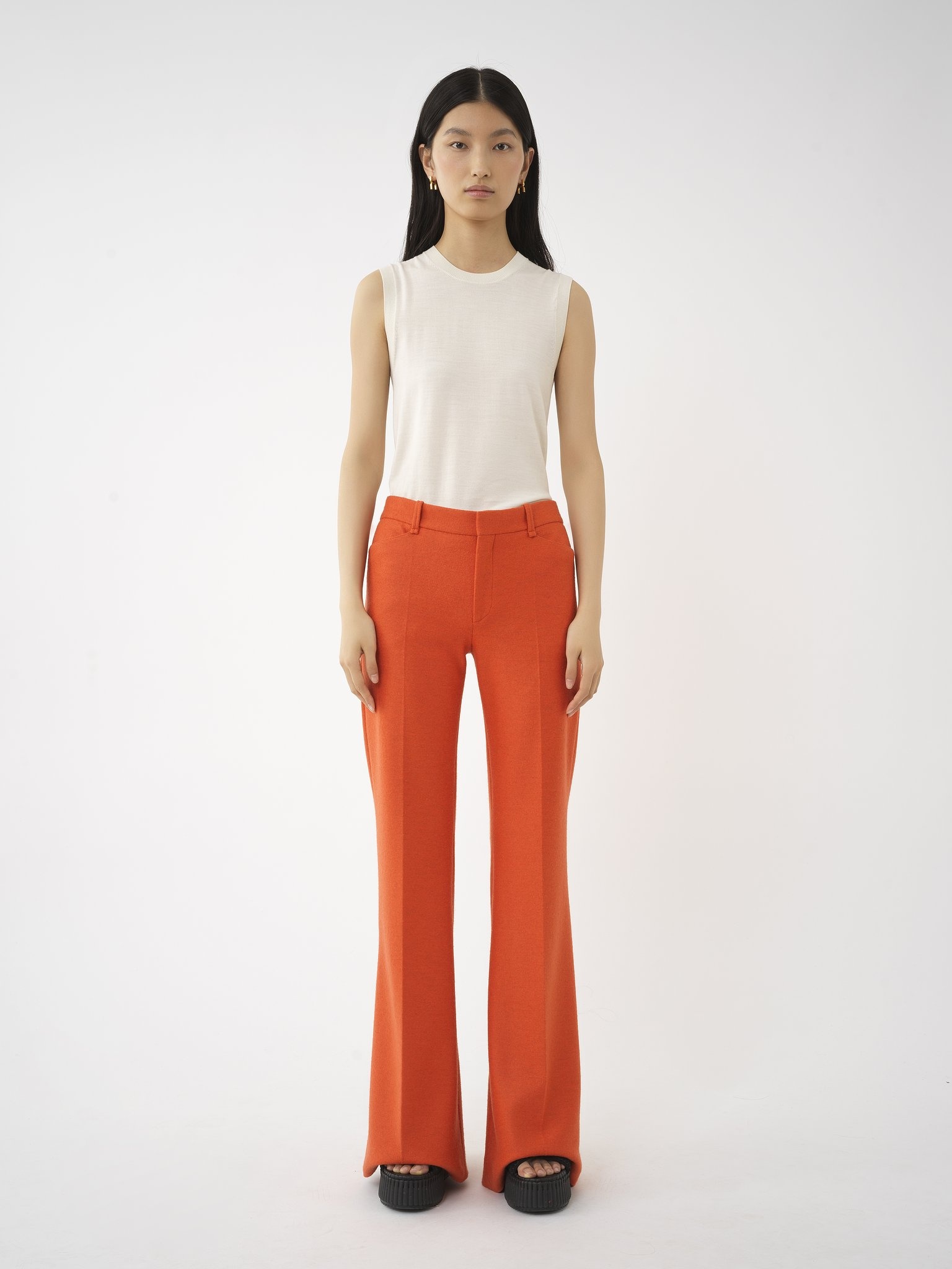 LOW-WAIST FLARE PANTS - 3