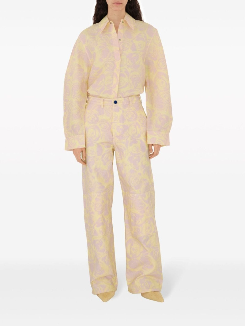 Burberry floral-print taffeta shirt outlook