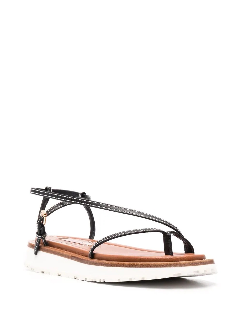 skinny strap flat sandals - 2