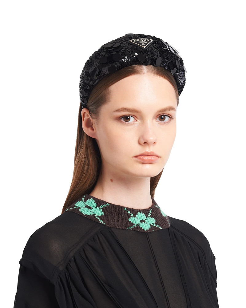 Prada Sequined headband outlook