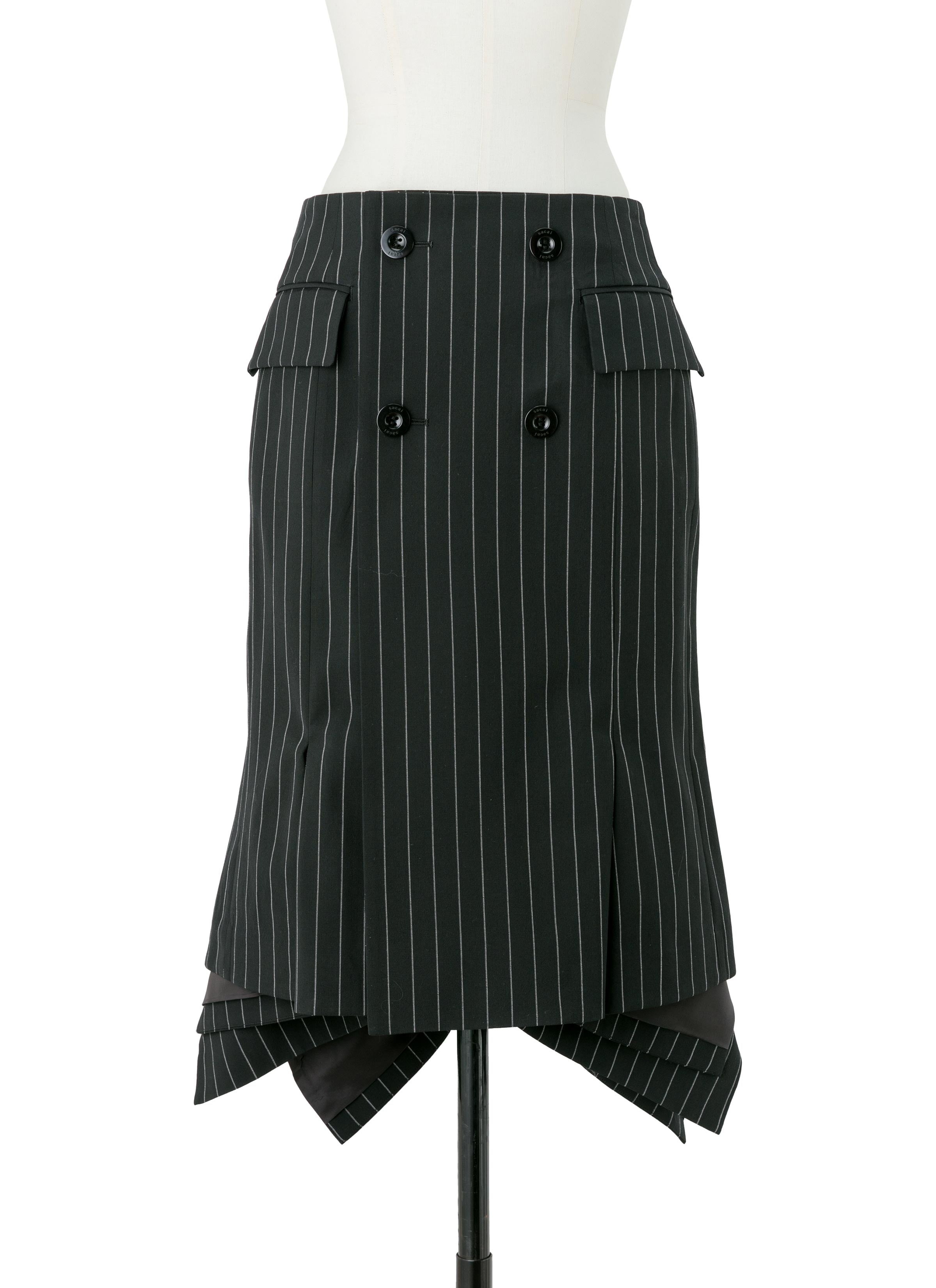 Wool Silk Suiting Skirt - 2