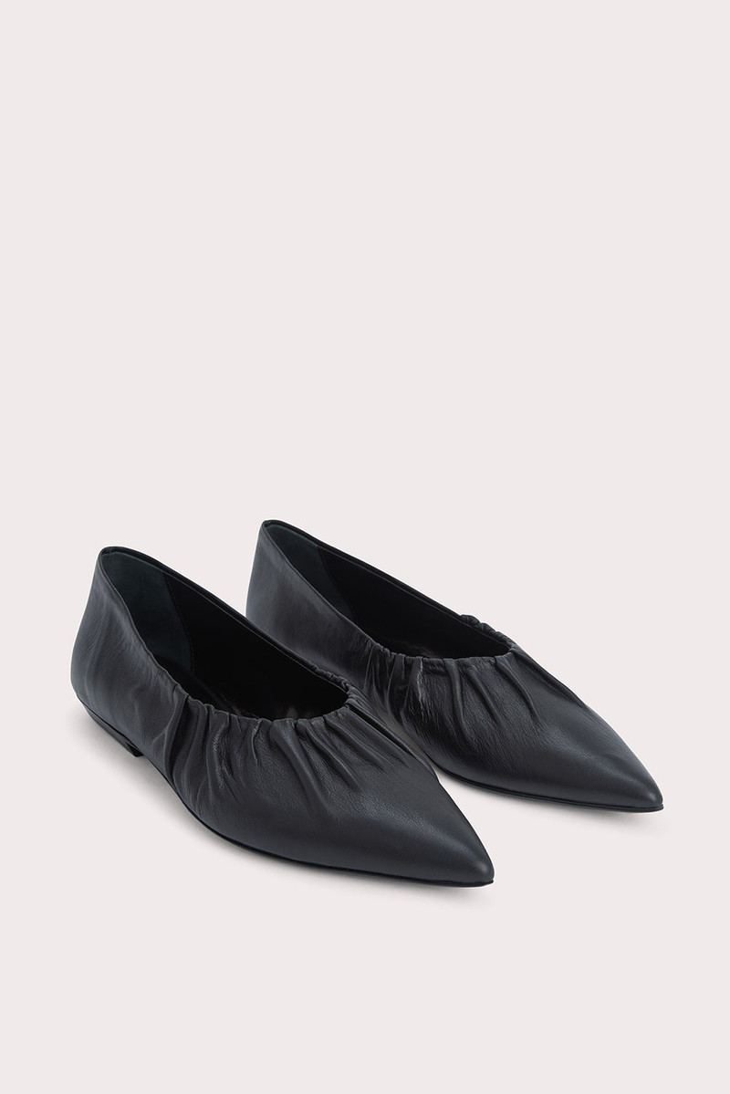 BY FAR Regina Black Nappa Leather outlook