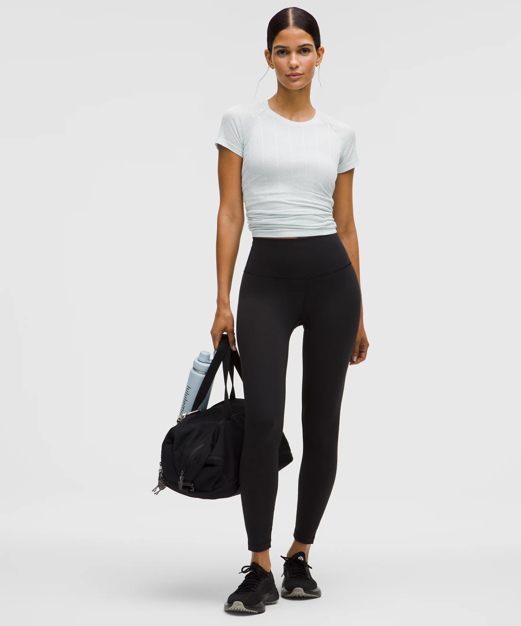 Swiftly Pointelle Short-Sleeve Shirt *Hip Length - 2
