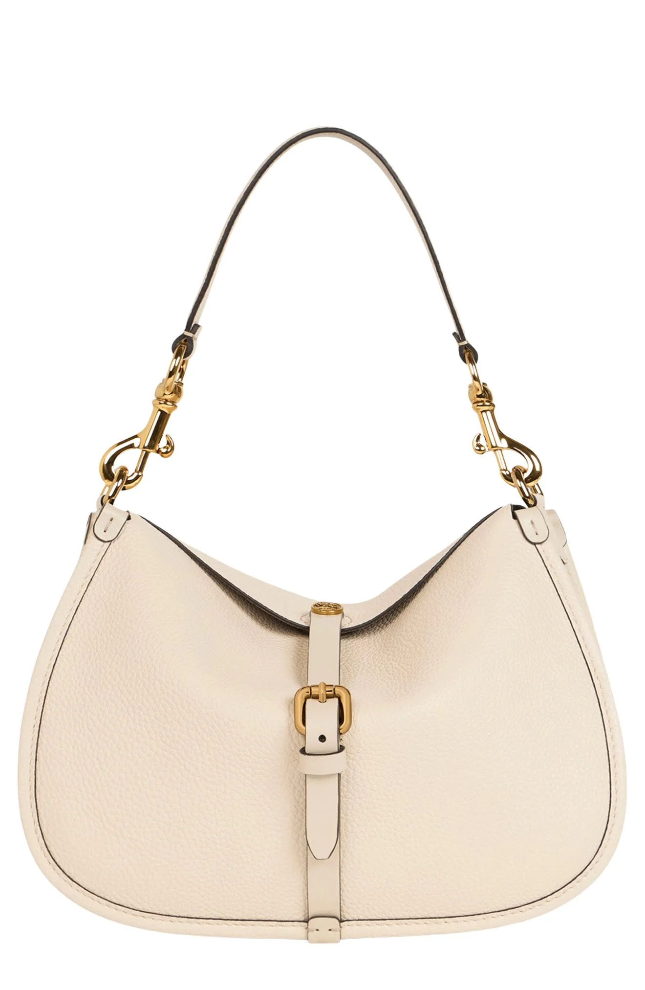 Etro Medium Tumbled Leather Crossbody Pony Bag in Ivory at Nordstrom - 1