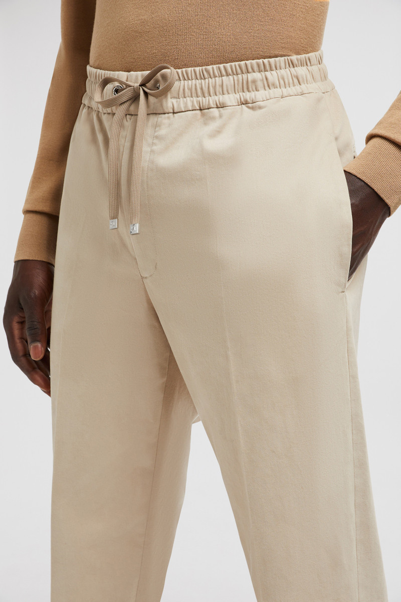 Polished Cotton Jogging Pants 6