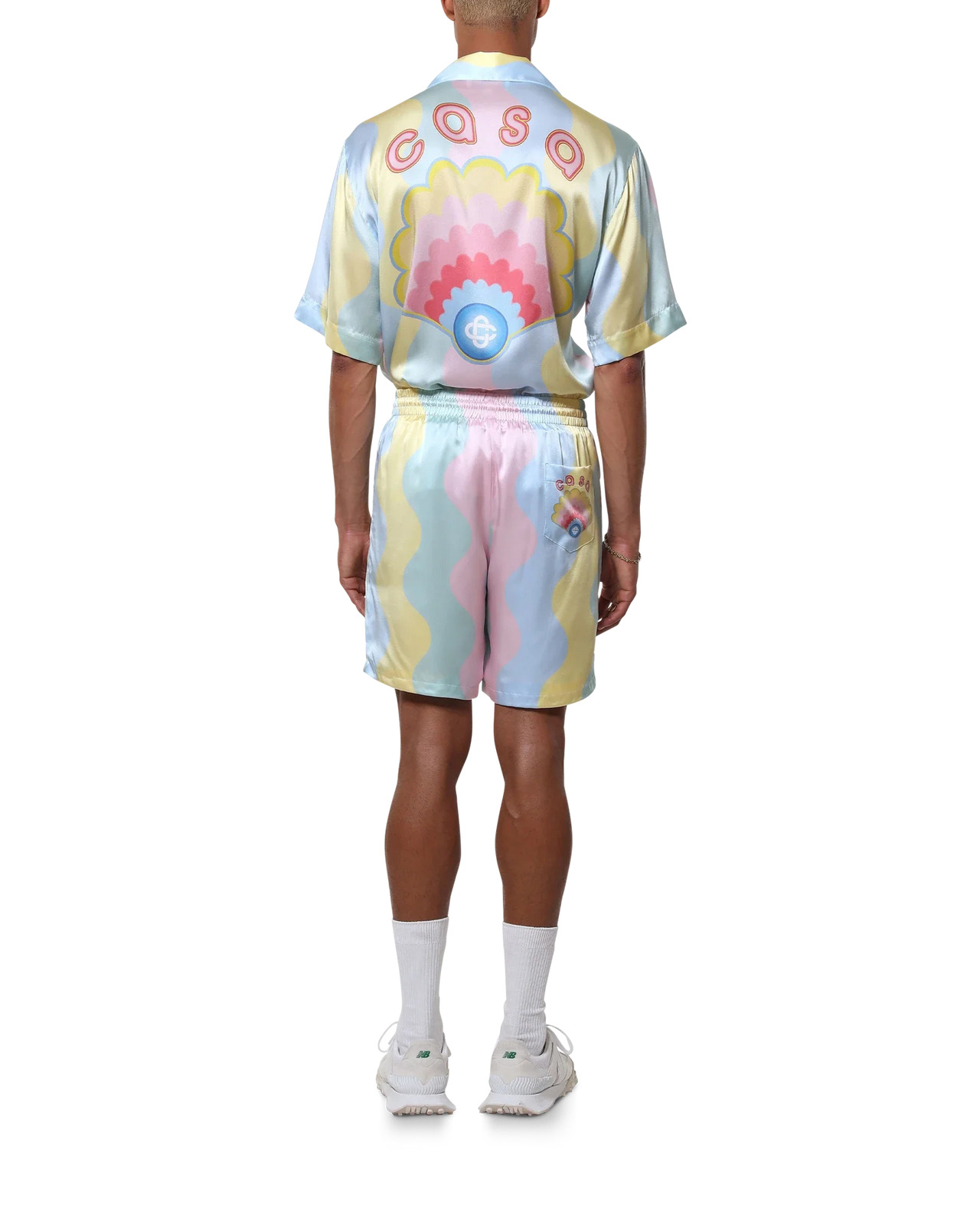 Casa Shell Wave Silk Shorts - 4