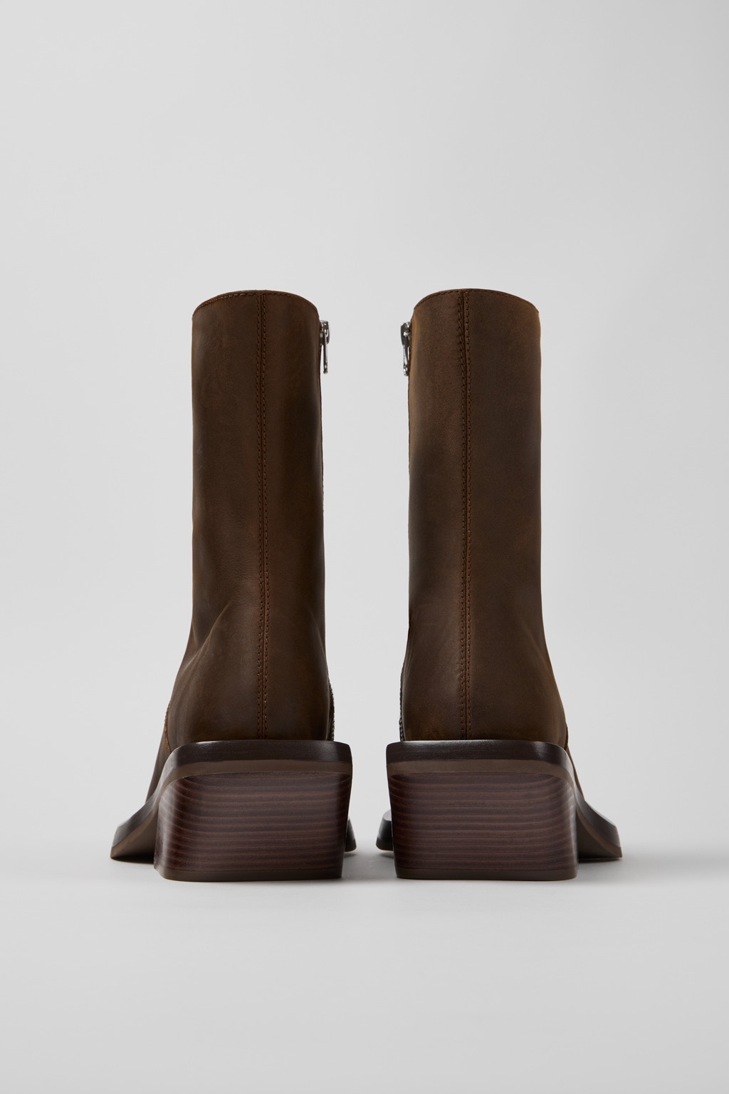 Brown Nubuck Boots - 3