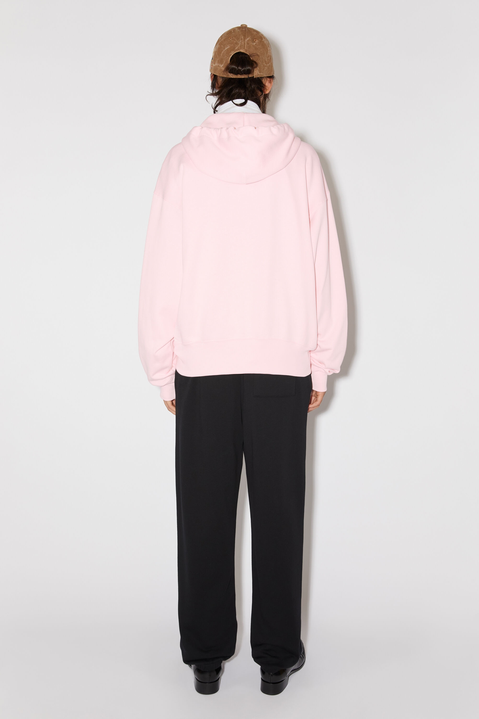Hooded zip sweater - Light pink - 3