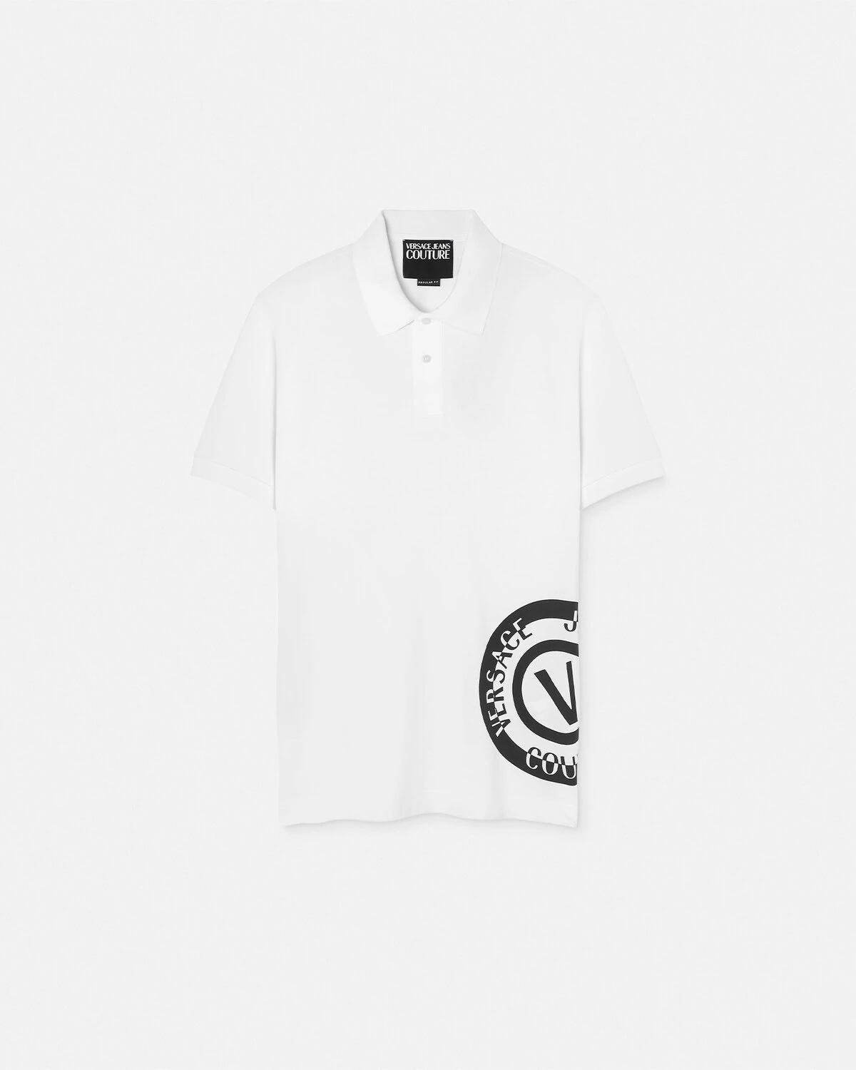 V-Emblem Short-Sleeved Polo Shirt - 1