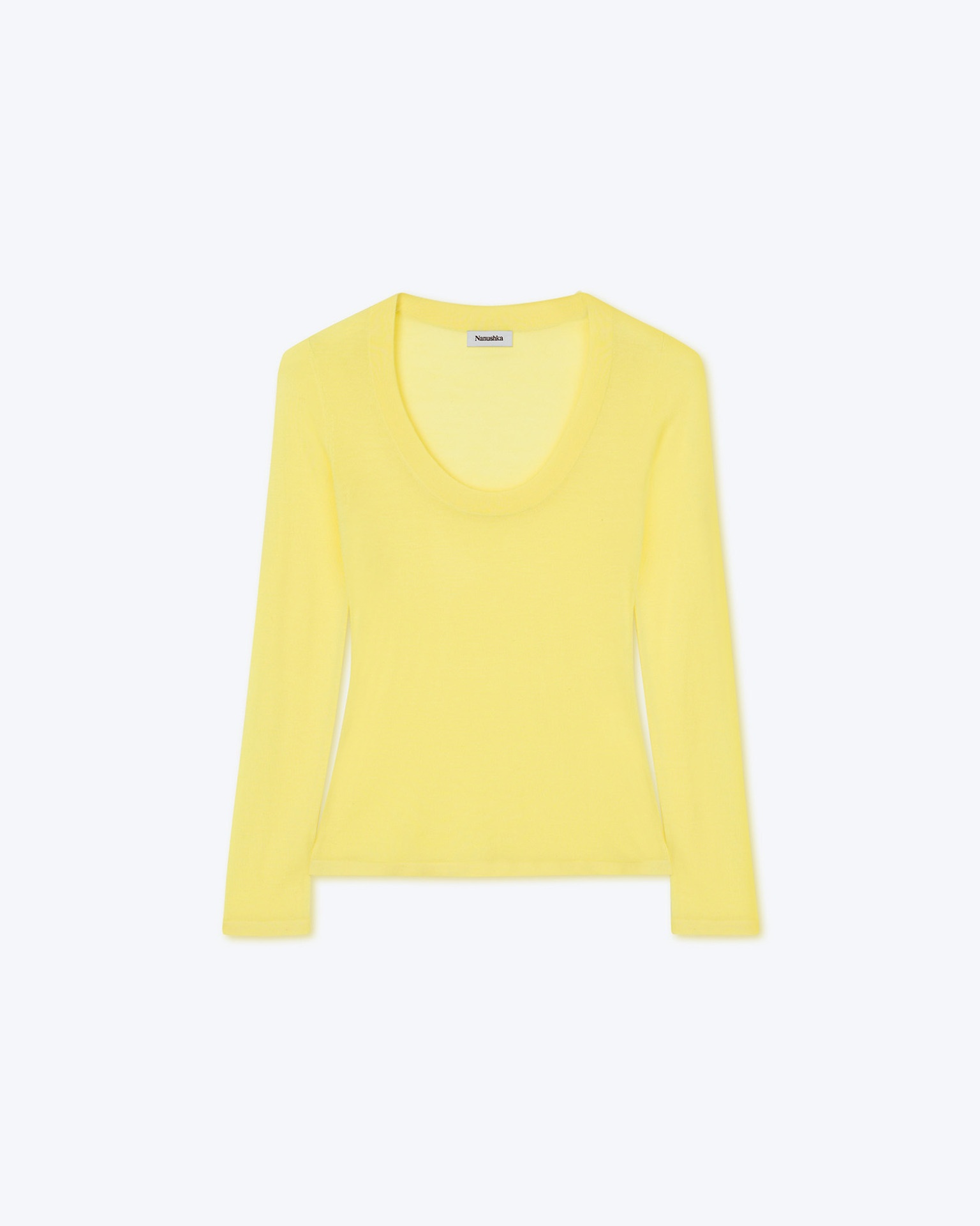 AMYA - Merino wool top - Lime - 1