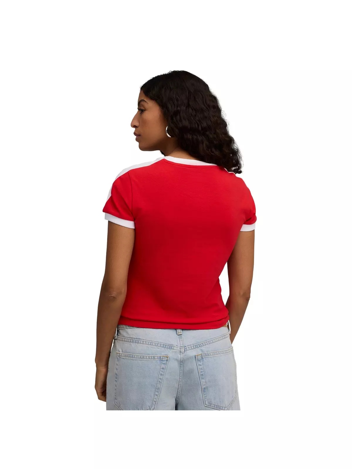 PUMA Women's T7 Slim Tee -Red - 2