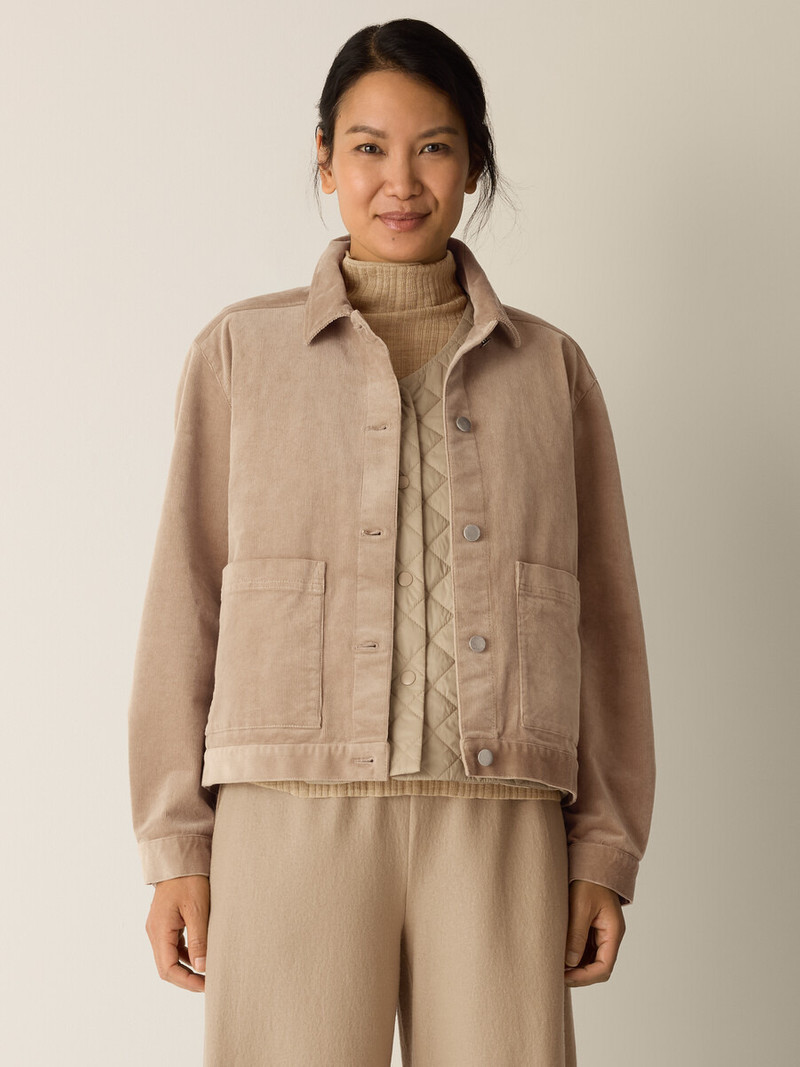 EILEEN FISHER Organic Cotton Stretch Corduroy Jacket outlook
