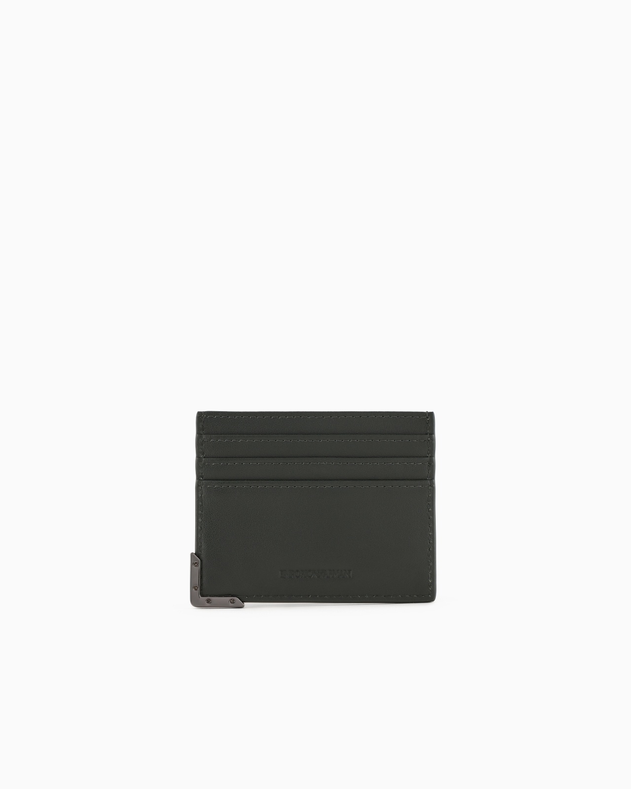 ALL-OVER EMBOSSED PATTERN LEATHER CARD HOLDER - 2