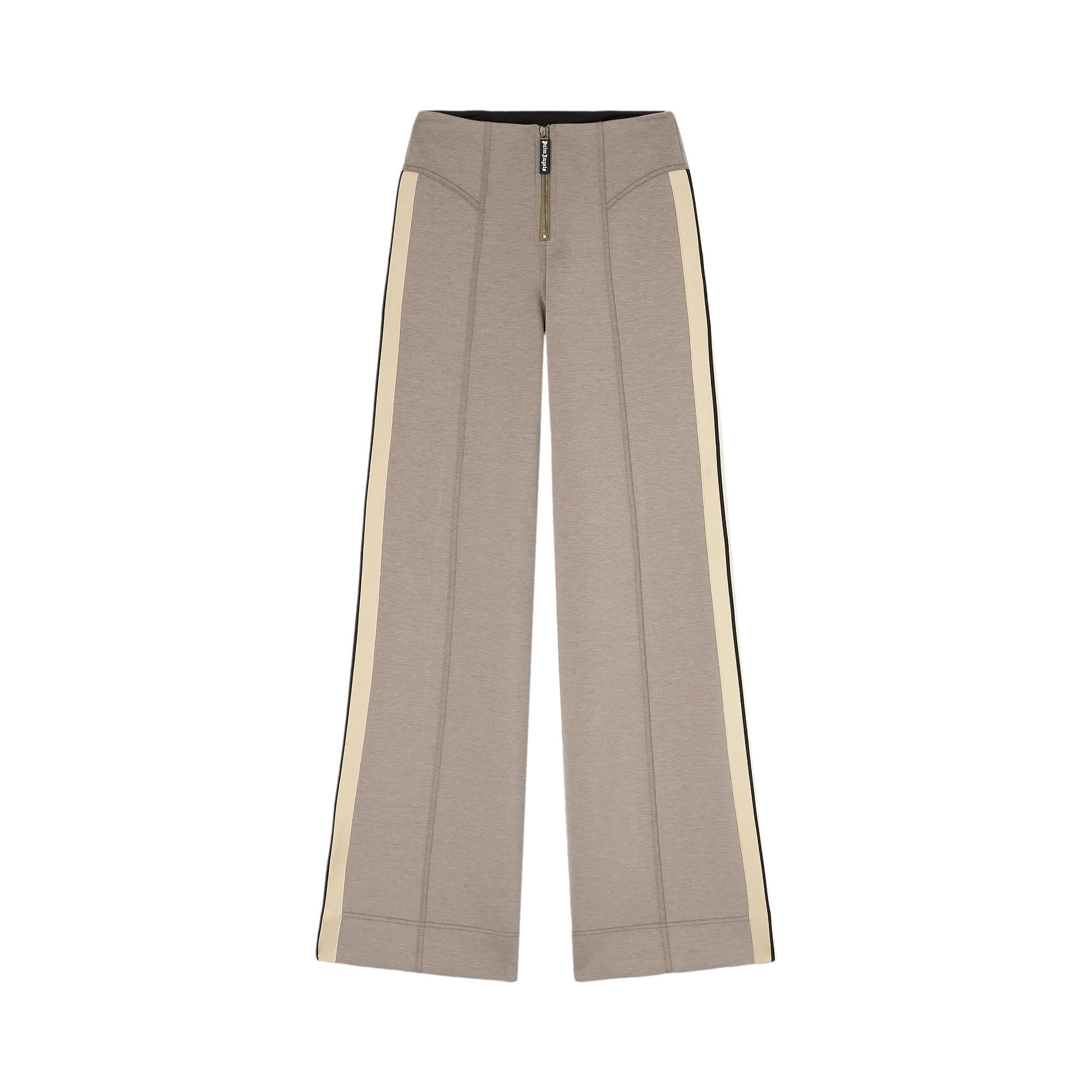 Palm Angels Neoprene Track Pants 'Taupe/Off White' - 1