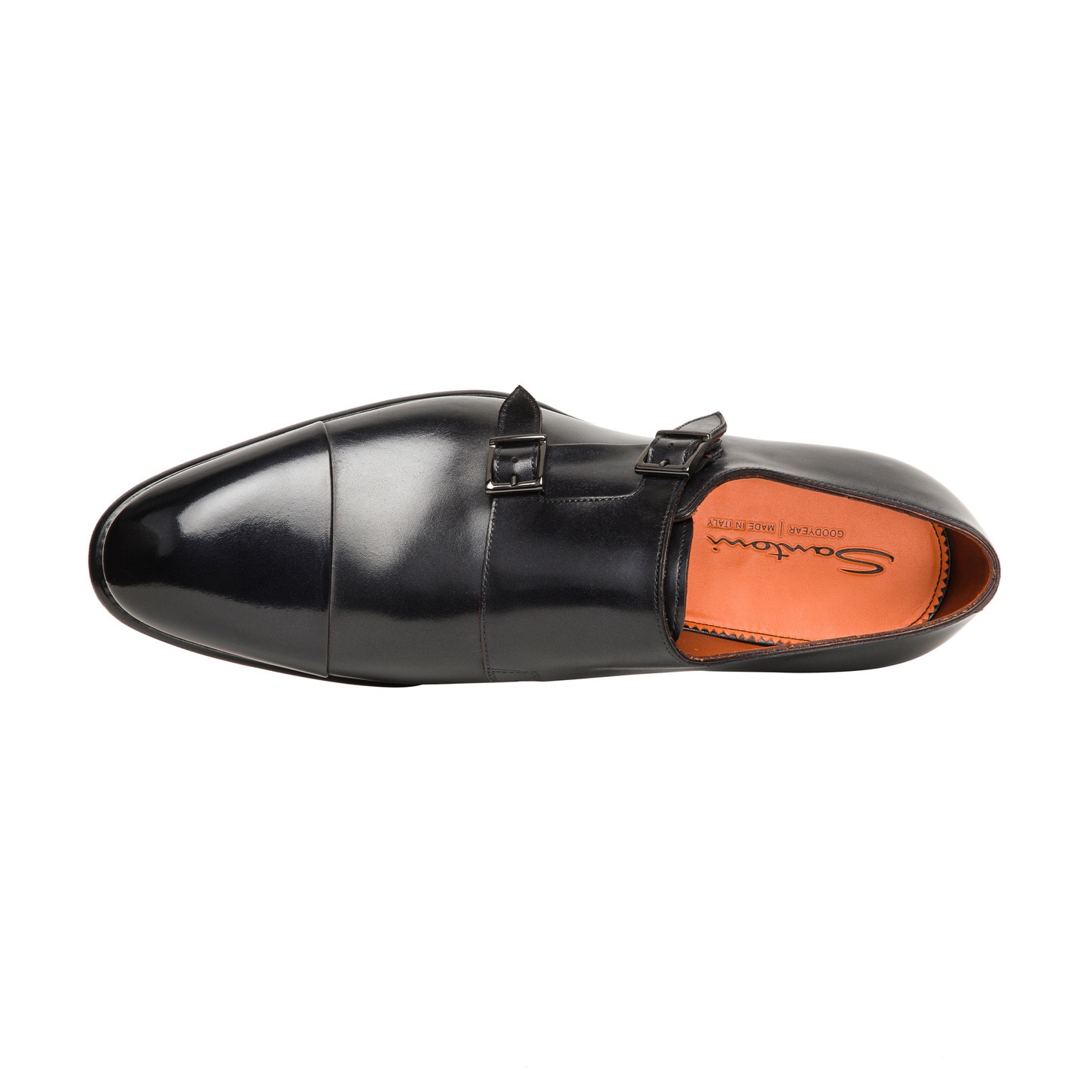 SANTONI CARTER - A TRIBUTE TO BMW 5 SERIES TOURING: Men's Black Sapphire Metallic leather double-buc - 4