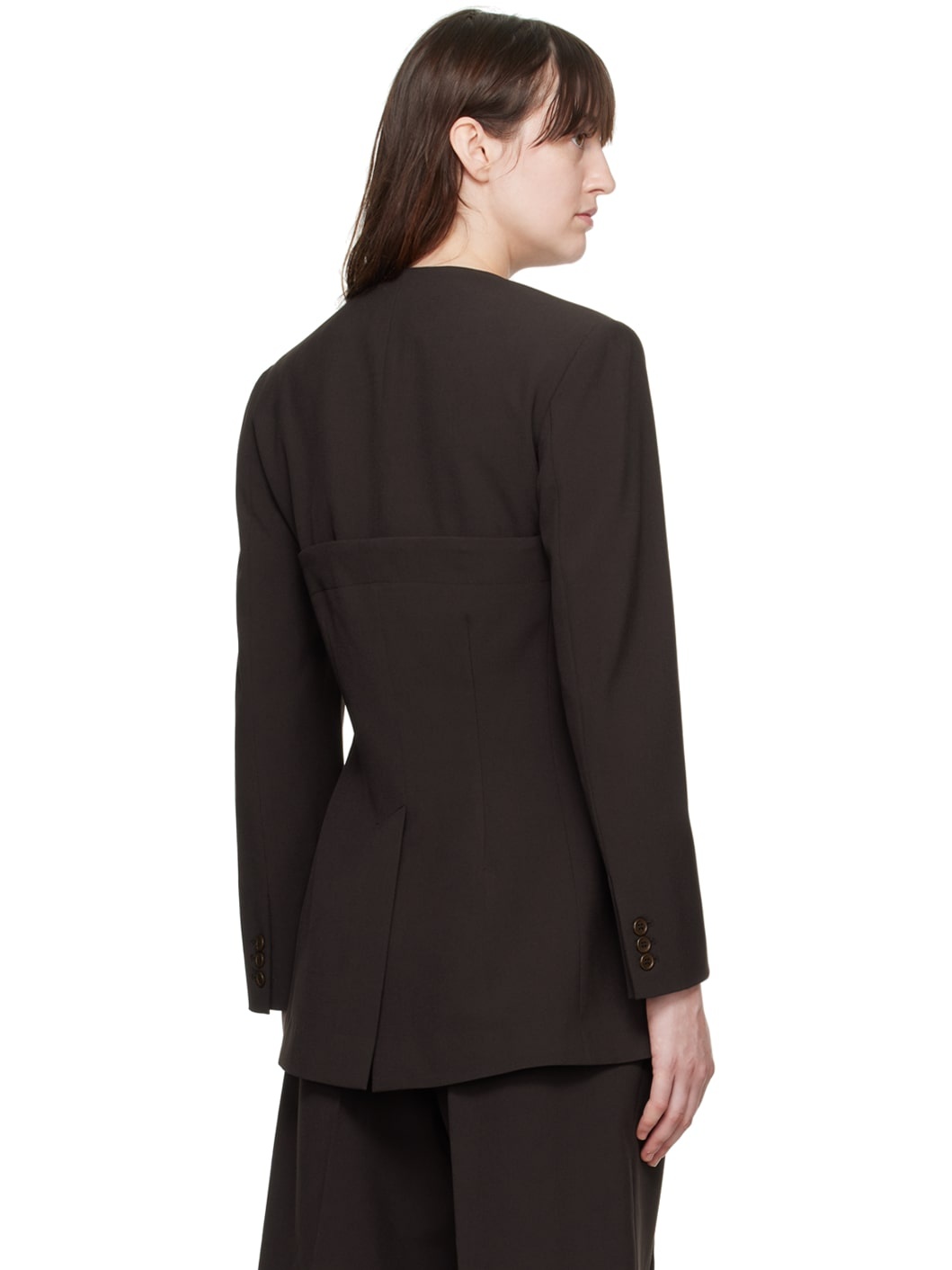 Brown Bolero Blazer - 3