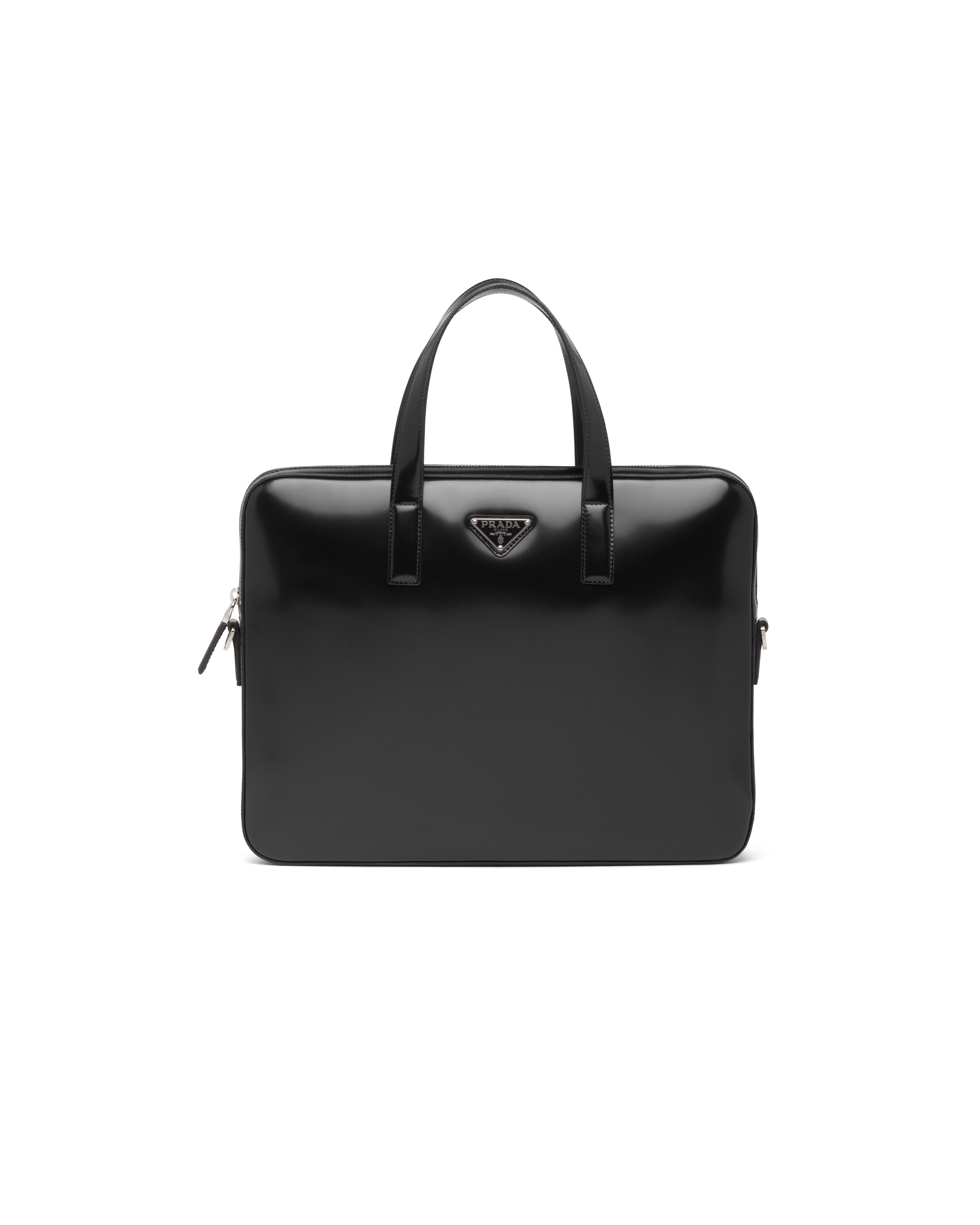 Brushed leather briefcase - 1