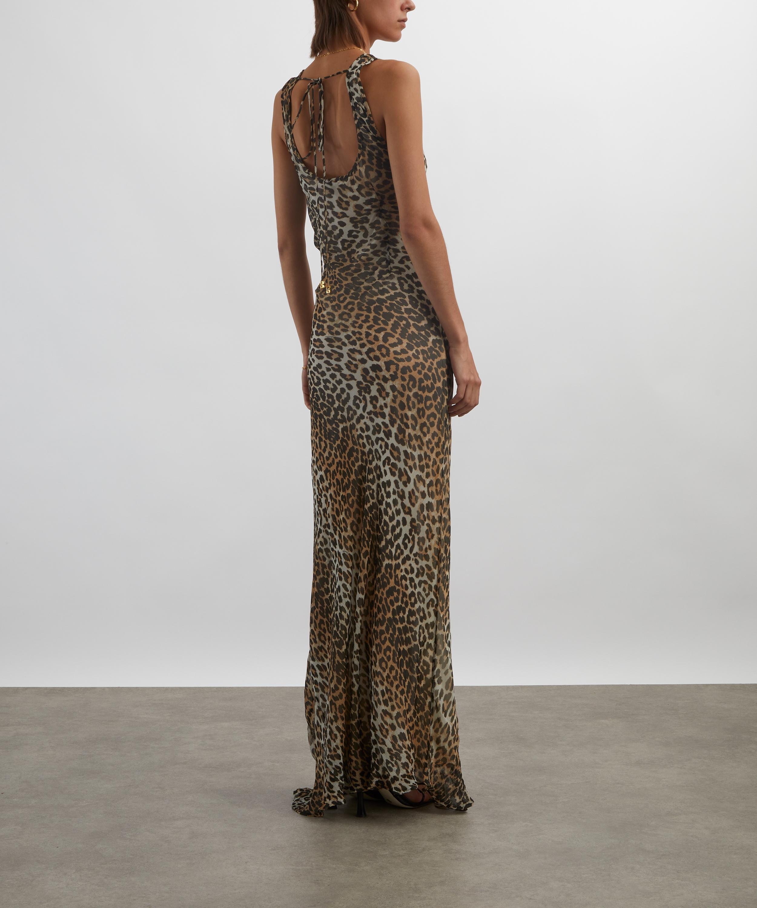 Leopard Print Maxi Dress - 4