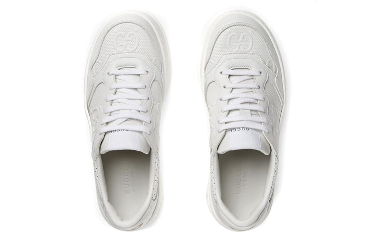 (WMNS) Gucci GG Embossed Sneaker 'White' 670408-1XL10-9014 - 3