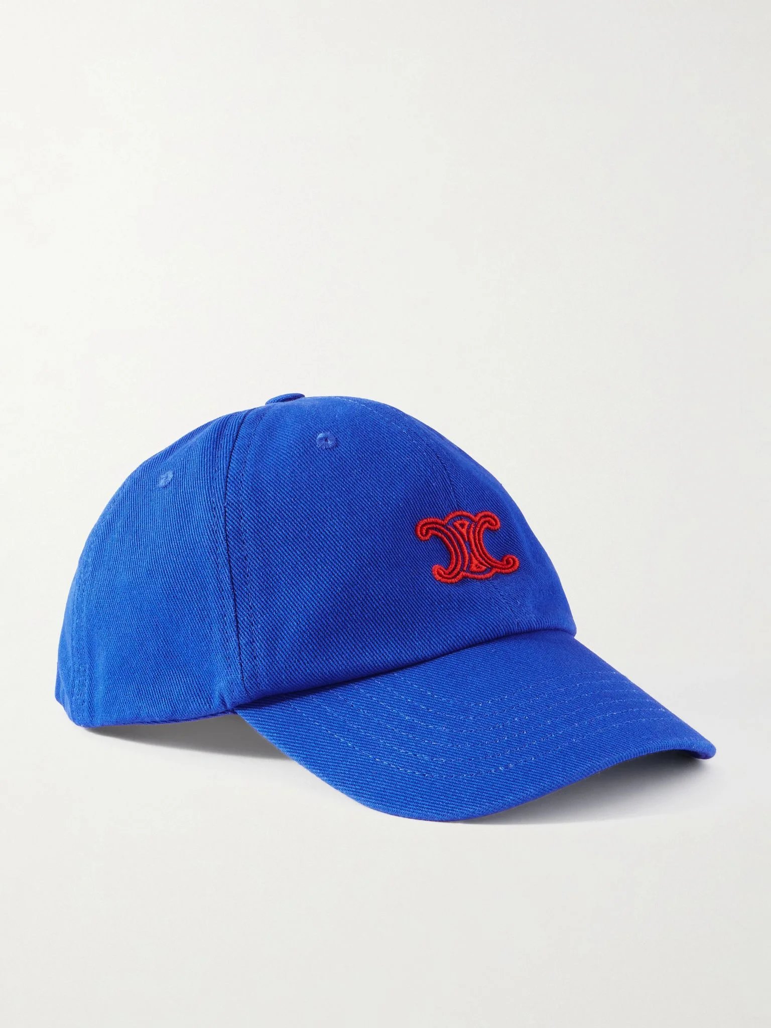 Vivienne Logo-Embroidered Cotton-Twill Baseball Cap Blue - 1