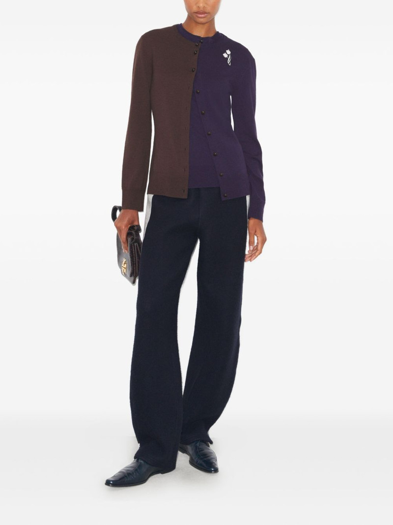 TORY BURCH brooch wool cardigan outlook