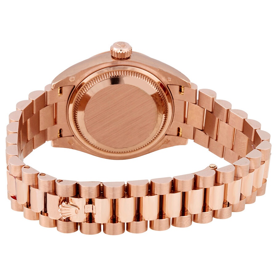 Rolex Lady-Datejust 28 Chocolate Dial 18K Everose Gold President Automatic Ladies Watch 279165CHRDP - 3
