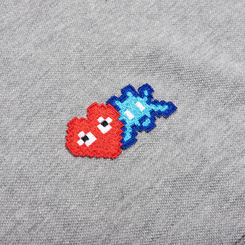 COMME DES GARCONS PLAY X THE ARTIST INVADER POLO - GREY - 4