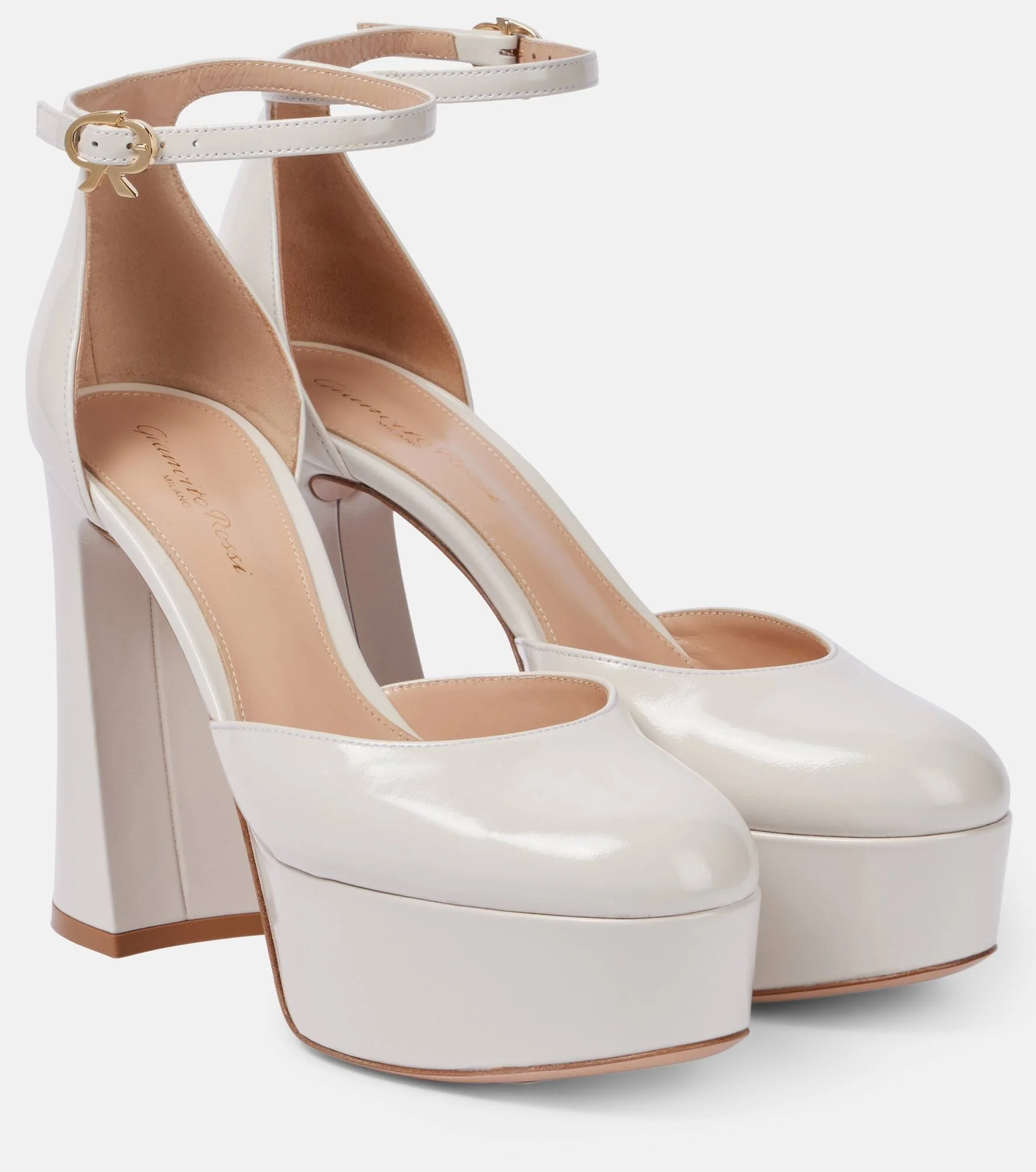 Hilary patent leather platform pumps - 1