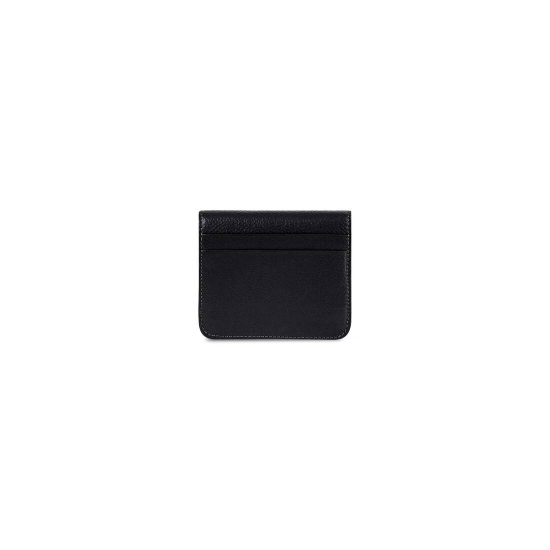 Cash Flap Coin And Card Holder in Black - 2