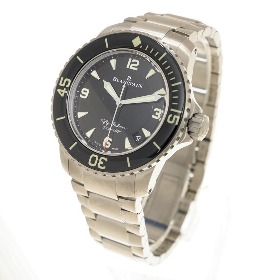 Blancpain Fifty Fathoms Automatic Black Dial Men's Watch 5015-12B30-98B - 2
