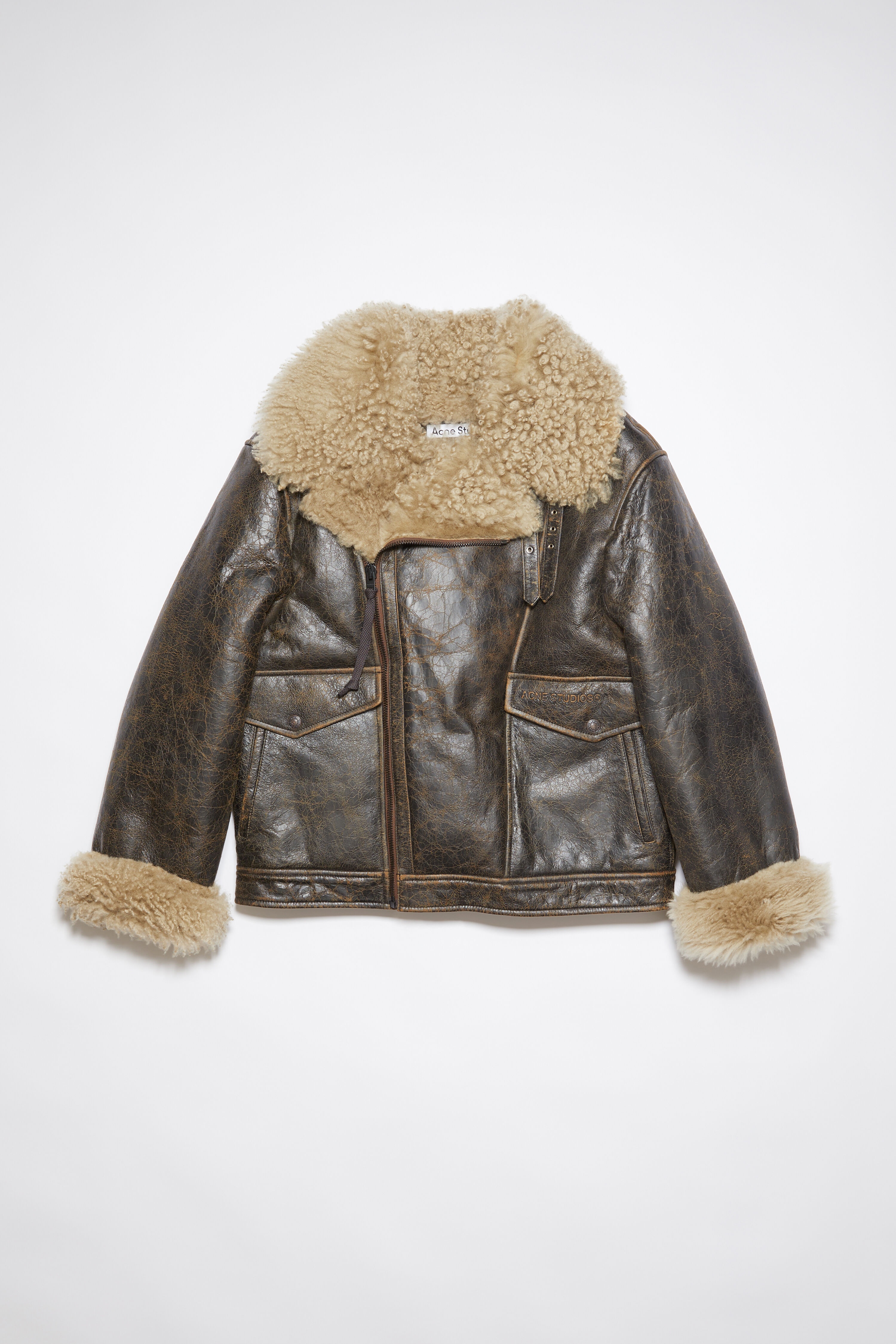 Shearling jacket - Brown/beige - 1