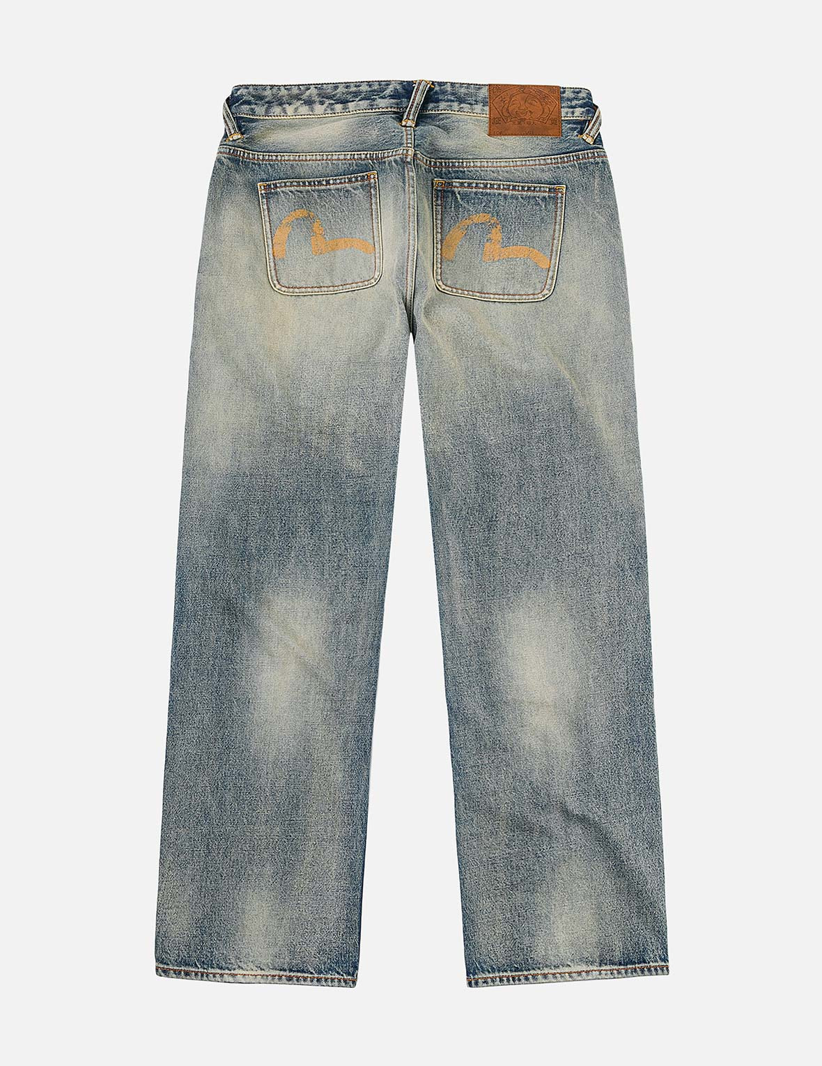 Distressed Seagull Print Regular Fit Denim Jeans - 3