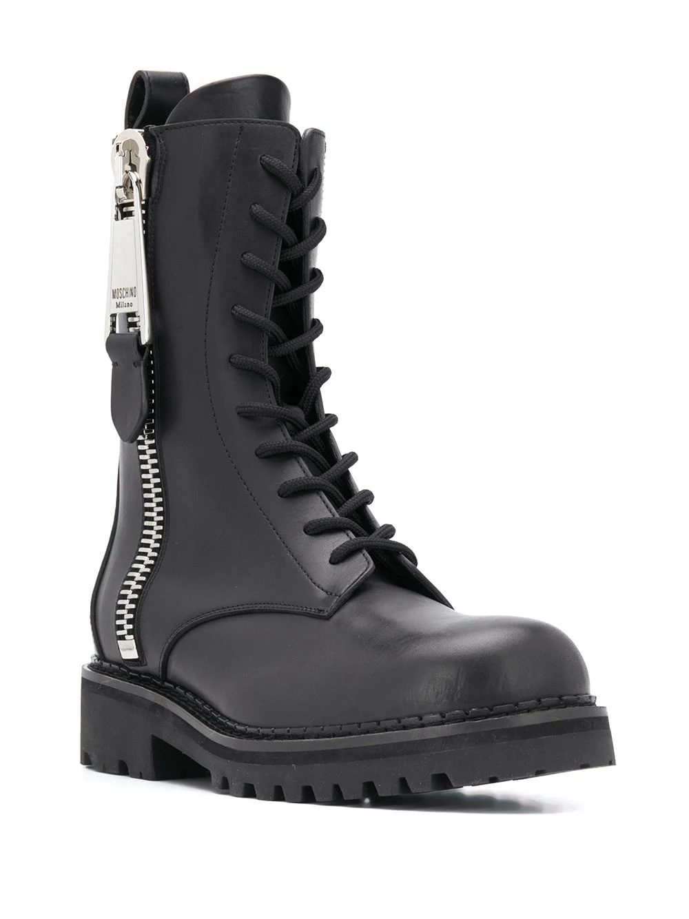 tall lace-up combat boots - 2