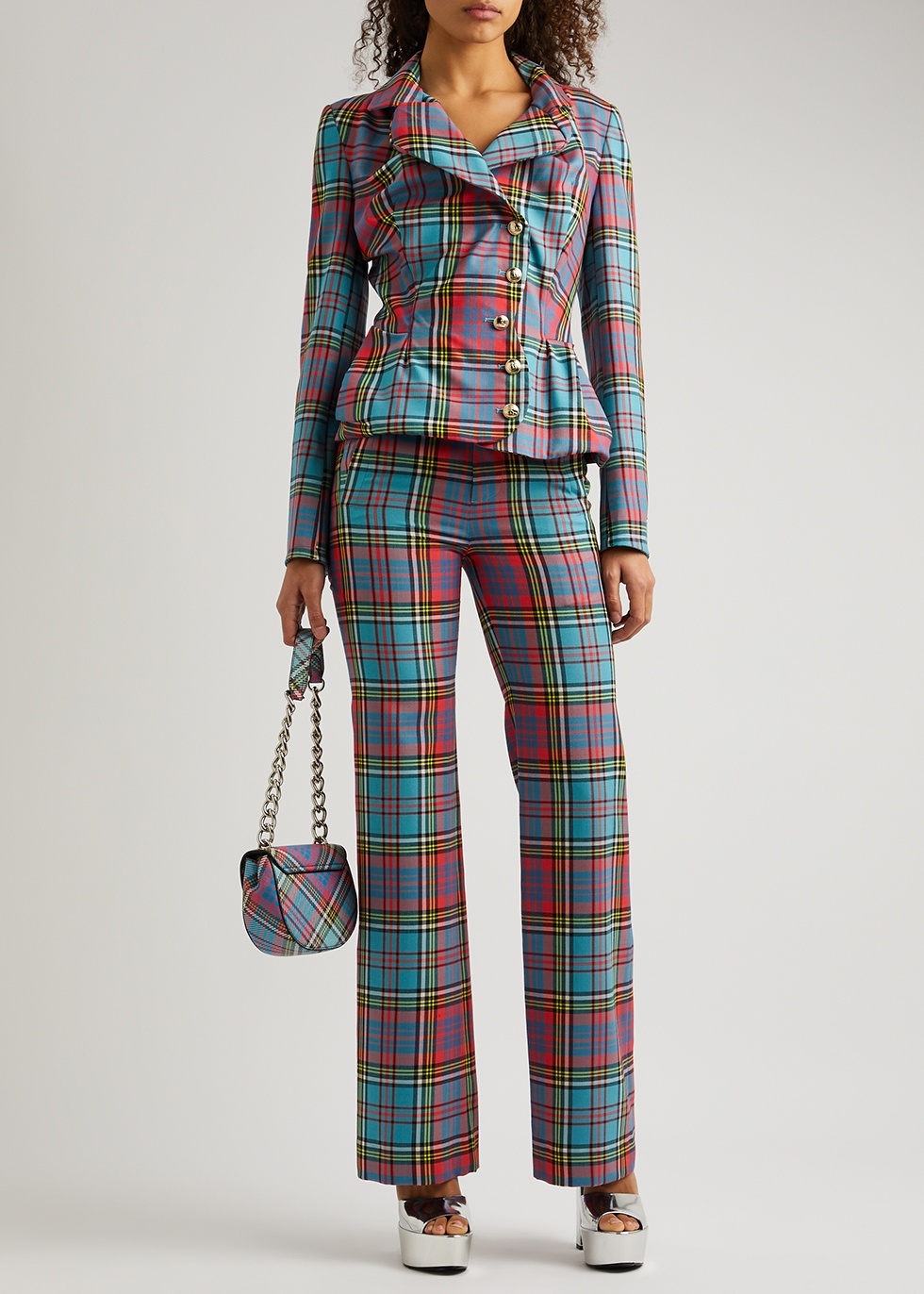 VIVIENNE WESTWOOD パンツ 25 Ray checked virgin wool 1065088 Vivienne Westwood - Ray virgin wool trousers Multicolor