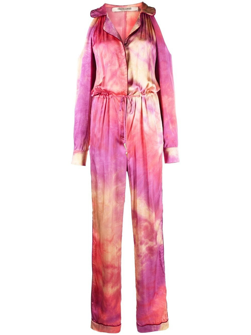 tie-dye drawstring jumpsuit 1