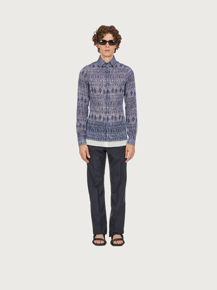 SLIM FIT PRINTED SHIRT - 3