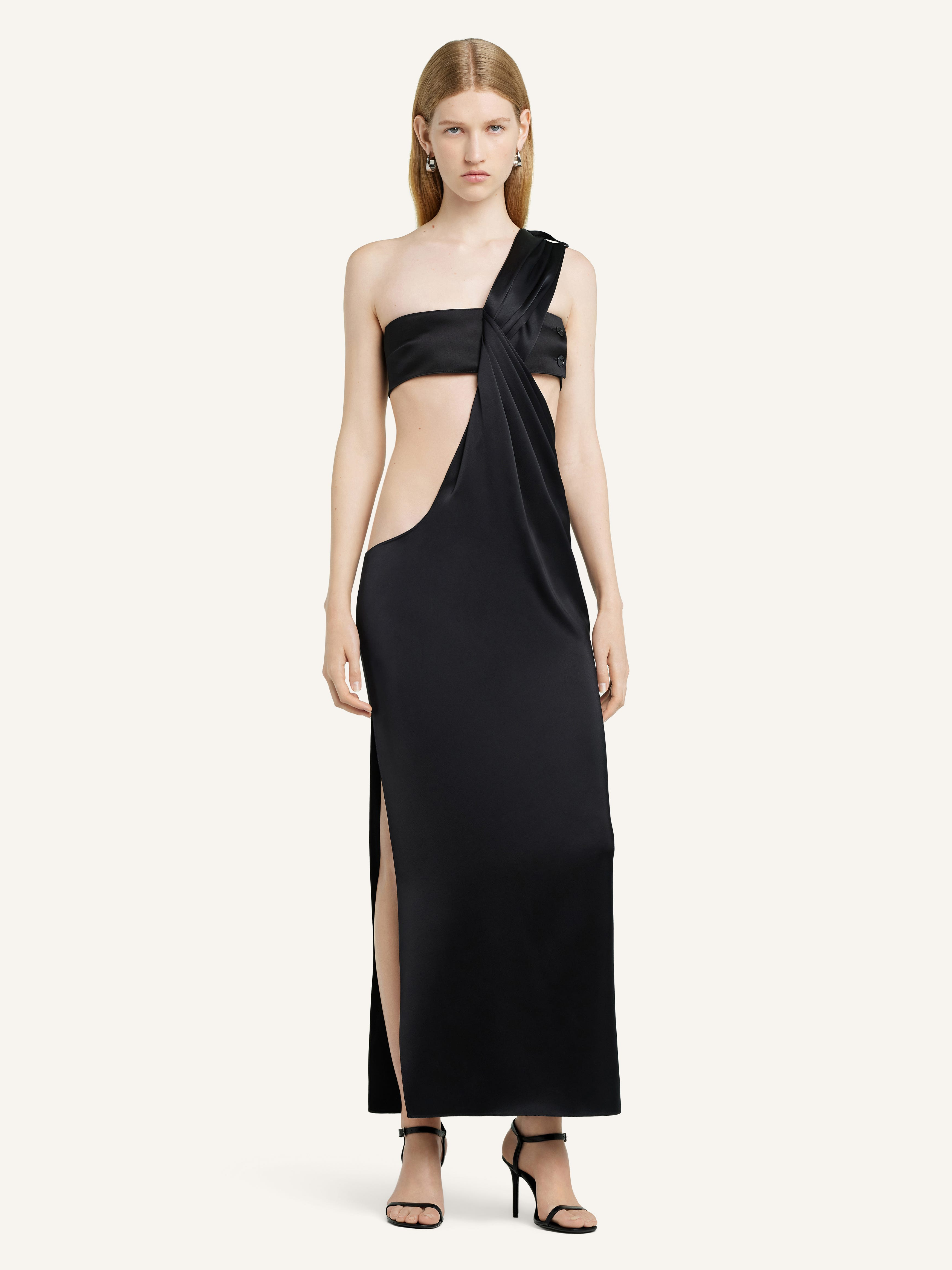 TWIST DRAPED DRESS - 2