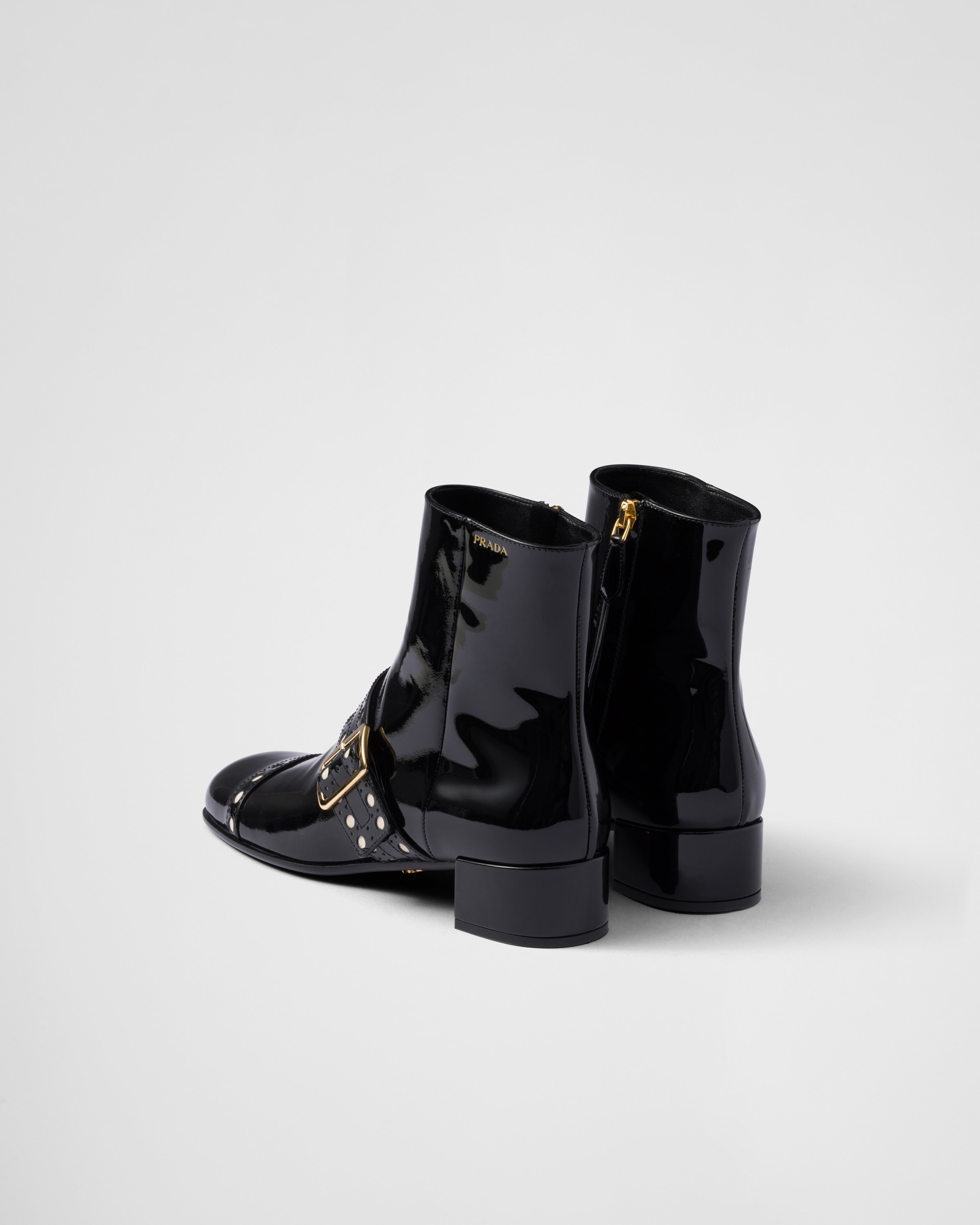 Patent leather ankle boots - 5