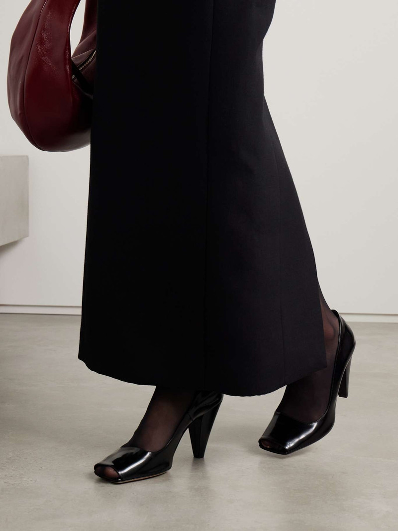 KHAITE Cedar glossed-leather pumps outlook