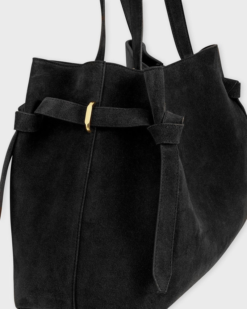 Yuzefi Bag Gyoza Tote Suede Black ONESIZE outlook