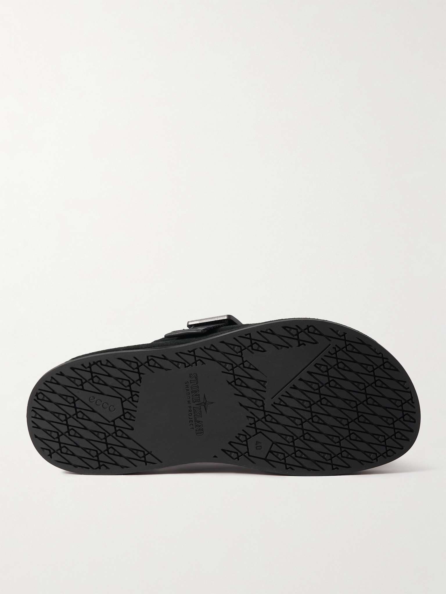 Suede and Mesh Sandals - 3