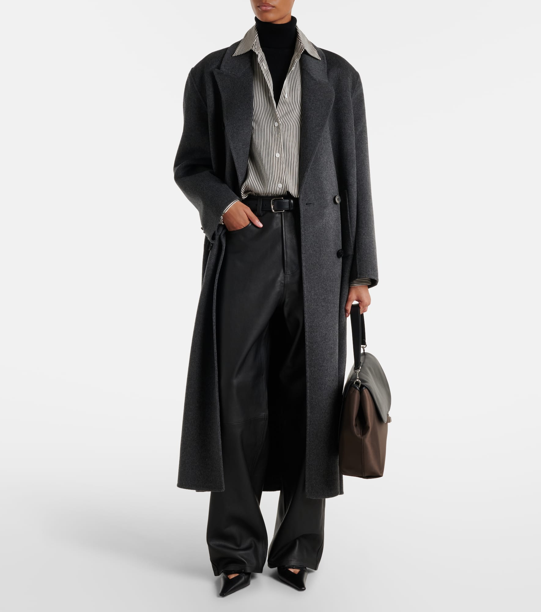 Gaia double-breasted wool-blend coat - 2
