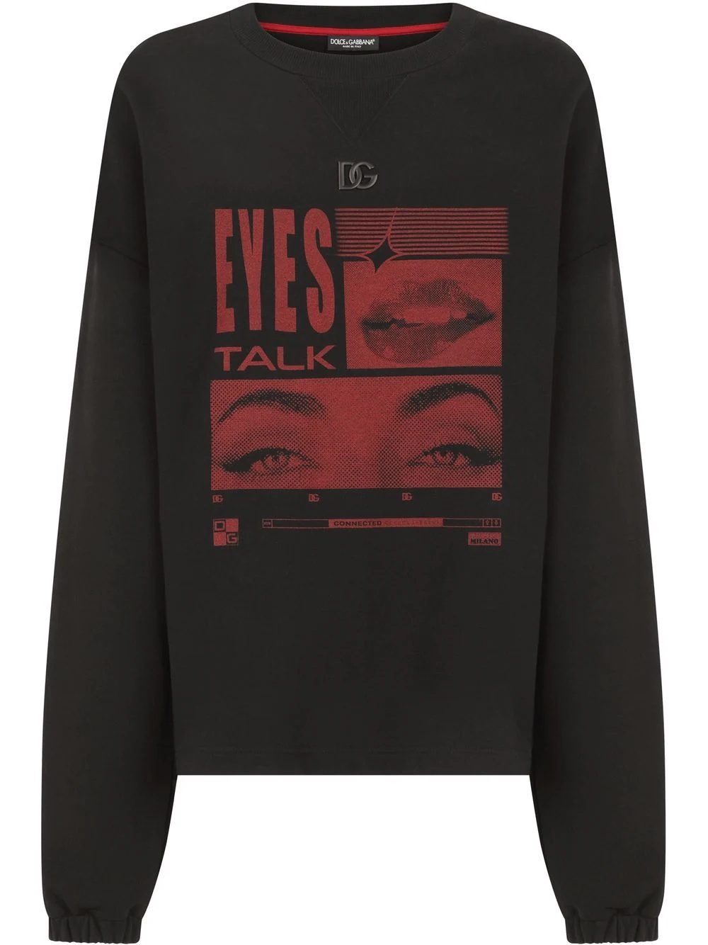 Look At Me graphic longsleeved T-shirt - 1