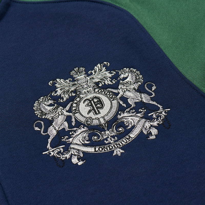 CREST SWEAT NAVY / RACEY GREEN 3
