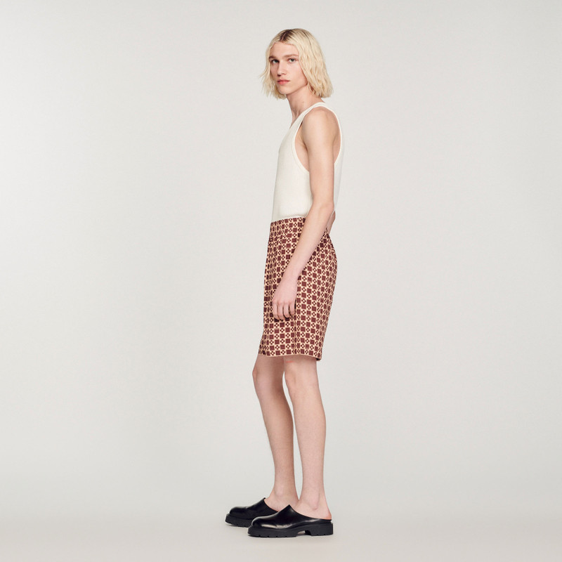 Square Cross printed shorts 7