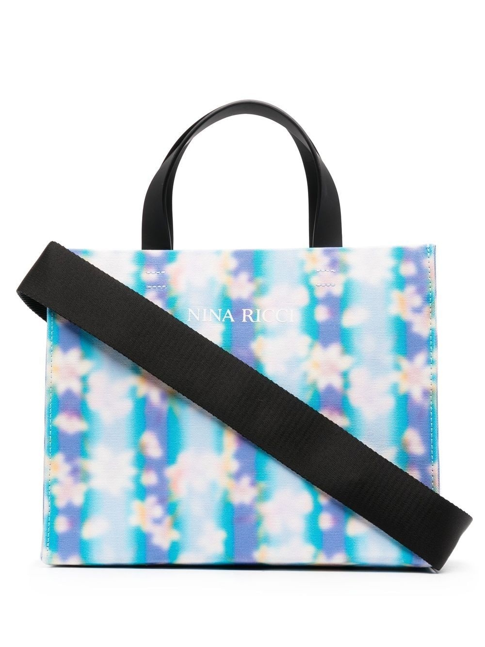 floral-print tote bag - 1